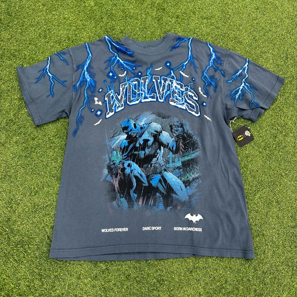 Darc Sport League Of Shadows Premium Batman Oversize Tee LARGE BLUE/BLUE RARE